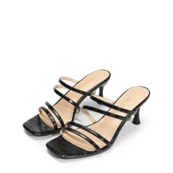Square Toe Strappy Heel Sandals