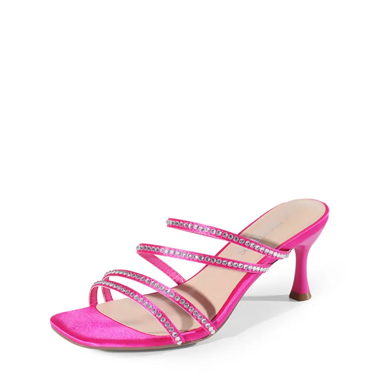 Square Toe Strappy Heel Sandals