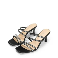 Square Toe Strappy Heel Sandals