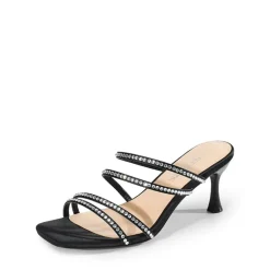 Square Toe Strappy Heel Sandals