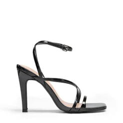 Square-Toe Strappy Stiletto Heel Sandals