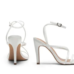 Square-Toe Strappy Stiletto Heel Sandals