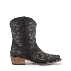 Square-toe Western Short Cowgirl Boots