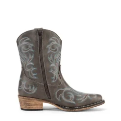 Square-toe Western Short Cowgirl Boots