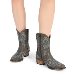 Square-toe Western Short Cowgirl Boots
