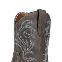 Square-toe Western Short Cowgirl Boots