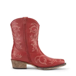 Square-toe Western Short Cowgirl Boots