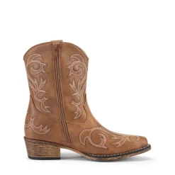 Square-toe Western Short Cowgirl Boots
