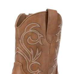 Square-toe Western Short Cowgirl Boots