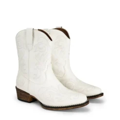 Square-toe Western Short Cowgirl Boots