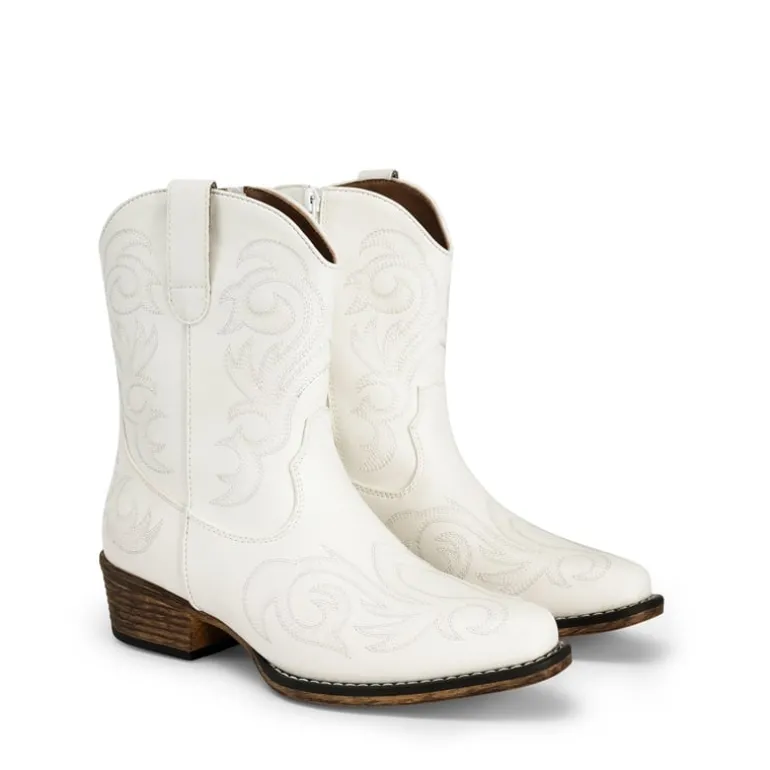 Square-toe Western Short Cowgirl Boots