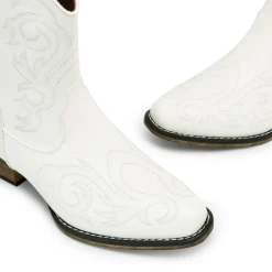 Square-toe Western Short Cowgirl Boots