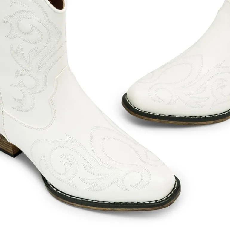 Square-toe Western Short Cowgirl Boots