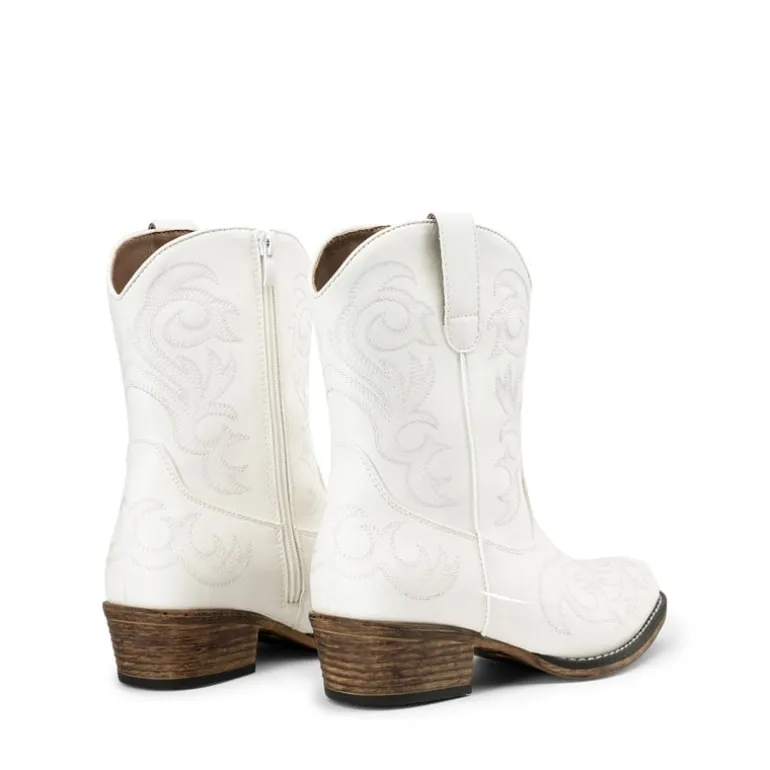 Square-toe Western Short Cowgirl Boots