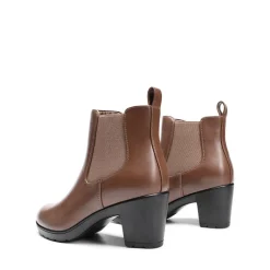 [Stand All Day Boots] Almond Toe Chunky Chelsea Boots
