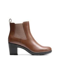 [Stand All Day Boots] Almond Toe Chunky Chelsea Boots