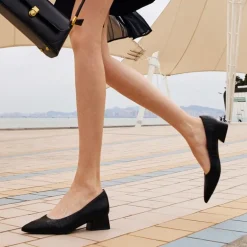 [Stand All Day Pumps] Adina Pointed Toe Low Heel Comfort Pumps