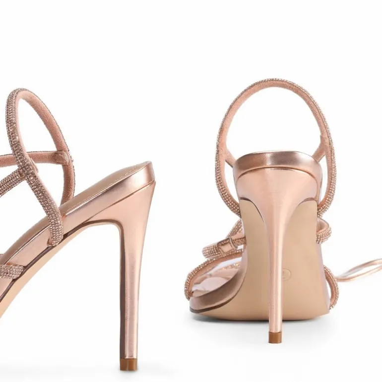 Stiletto Rhinestone Strappy Heels