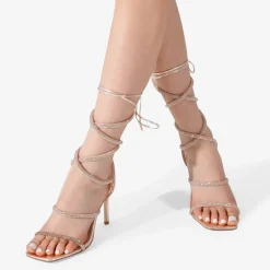 Stiletto Rhinestone Strappy Heels