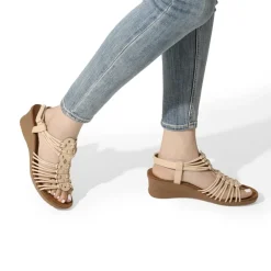 Strappy Ankle Strap Wedge Sandals