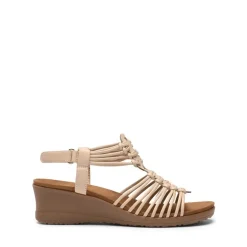 Strappy Ankle Strap Wedge Sandals