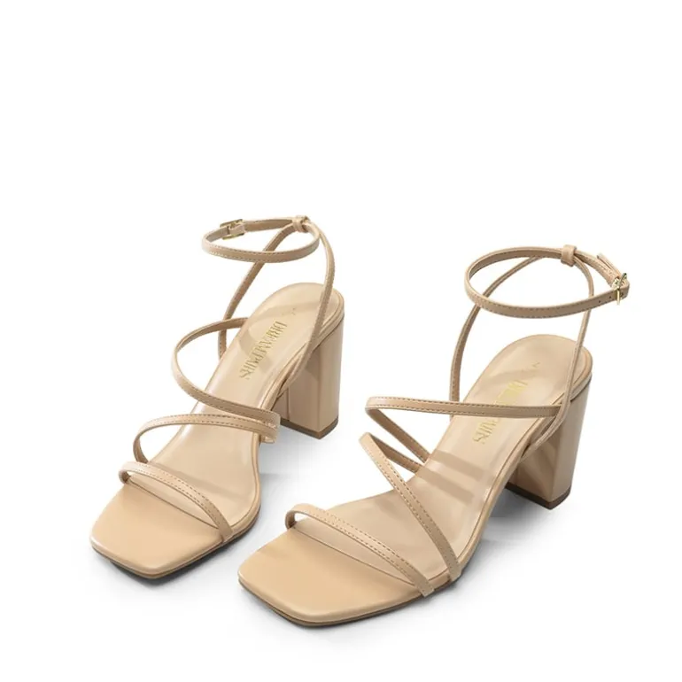Strappy Chunky Heel Sandals