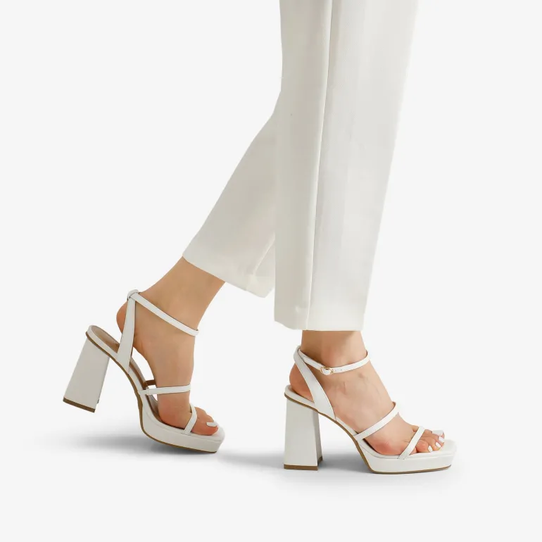 Strappy Chunky Platform Heel Sandals