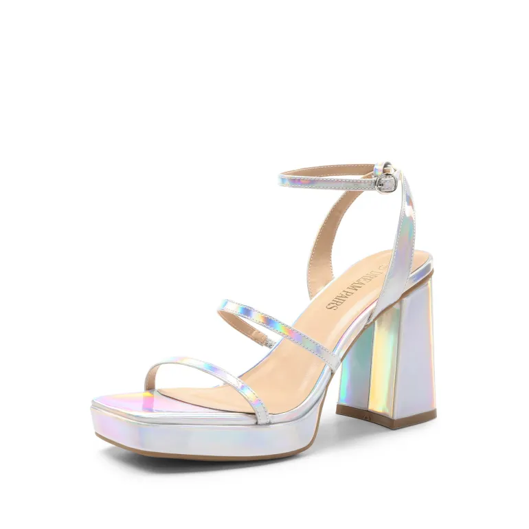 Strappy Chunky Platform Heel Sandals