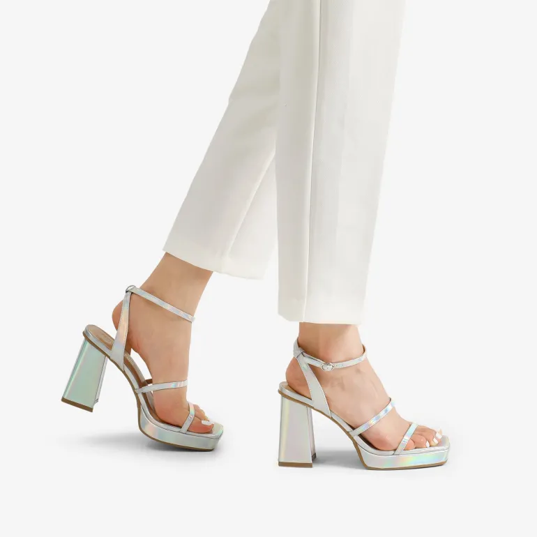 Strappy Chunky Platform Heel Sandals