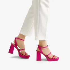 Strappy Chunky Platform Heel Sandals