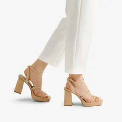 Strappy Chunky Platform Heel Sandals