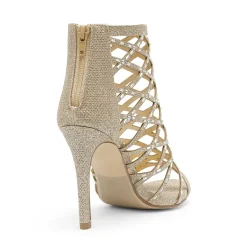 Strappy Stiletto Rhinestone Sandals