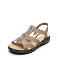 Strappy Suede Arch Support Flat Sandals