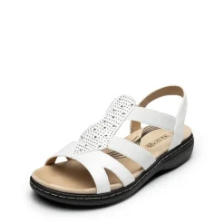 Strappy Suede Arch Support Flat Sandals