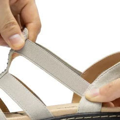 Strappy Suede Arch Support Flat Sandals