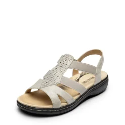 Strappy Suede Arch Support Flat Sandals