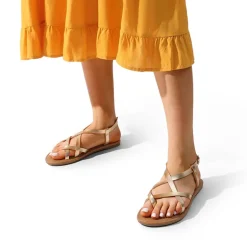 Strappy Thong Flat Sandals