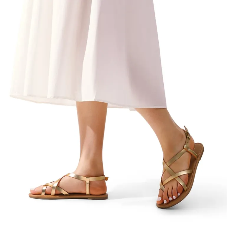 Strappy Thong Flat Sandals