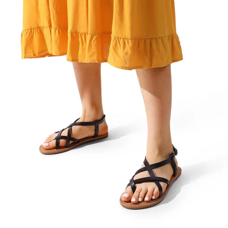 Strappy Thong Flat Sandals