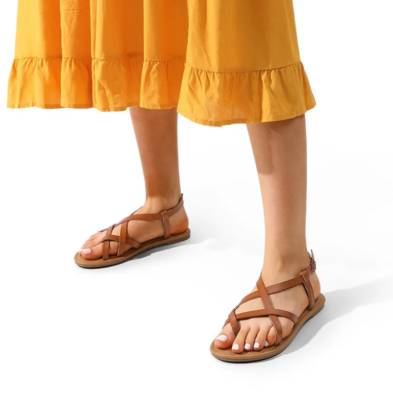 Strappy Thong Flat Sandals