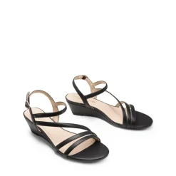 Strappy Wrapped Wedge Sandals