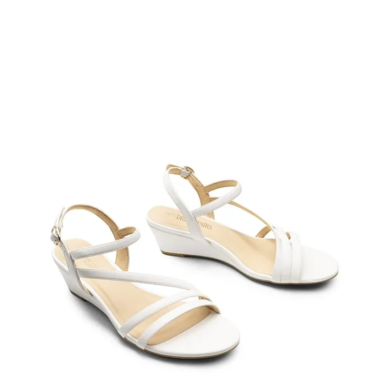 Strappy Wrapped Wedge Sandals