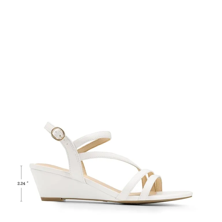 Strappy Wrapped Wedge Sandals