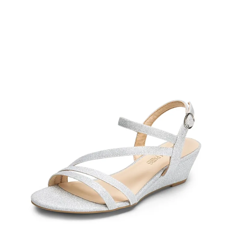 Strappy Wrapped Wedge Sandals