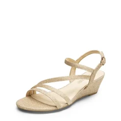 Strappy Wrapped Wedge Sandals
