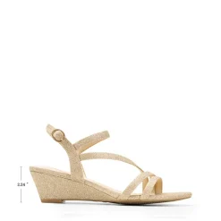 Strappy Wrapped Wedge Sandals