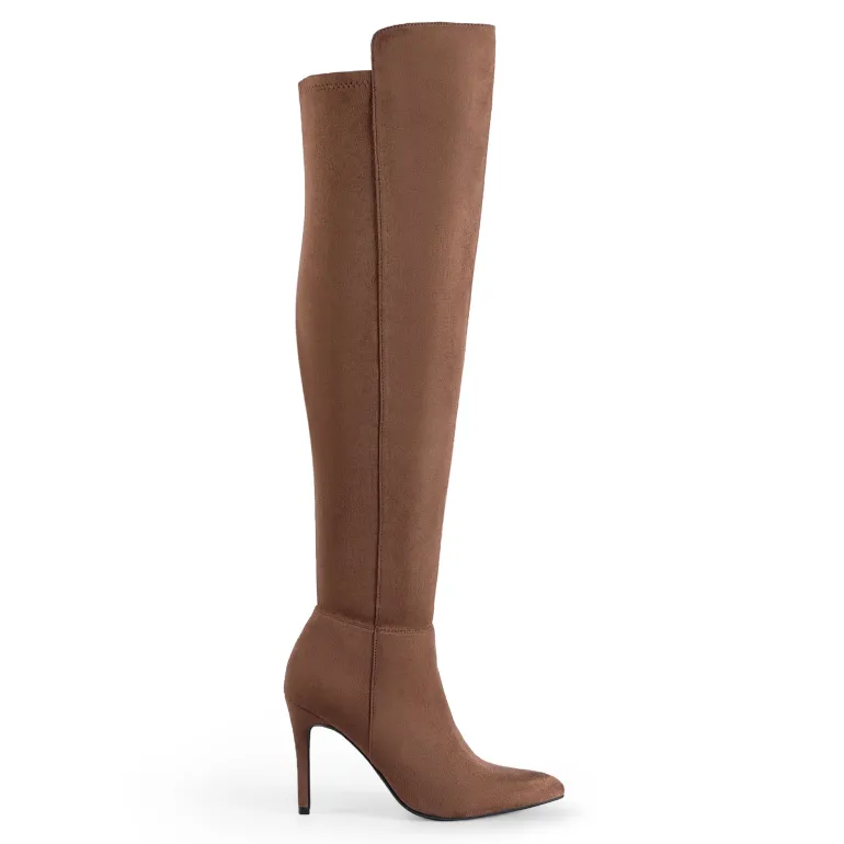 Stretch Pointed Toe Stiletto Over The Knee Boots