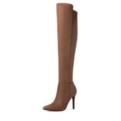 Stretch Pointed Toe Stiletto Over The Knee Boots