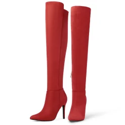Stretch Pointed Toe Stiletto Over The Knee Boots