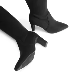 Stretch Thigh-High Boots